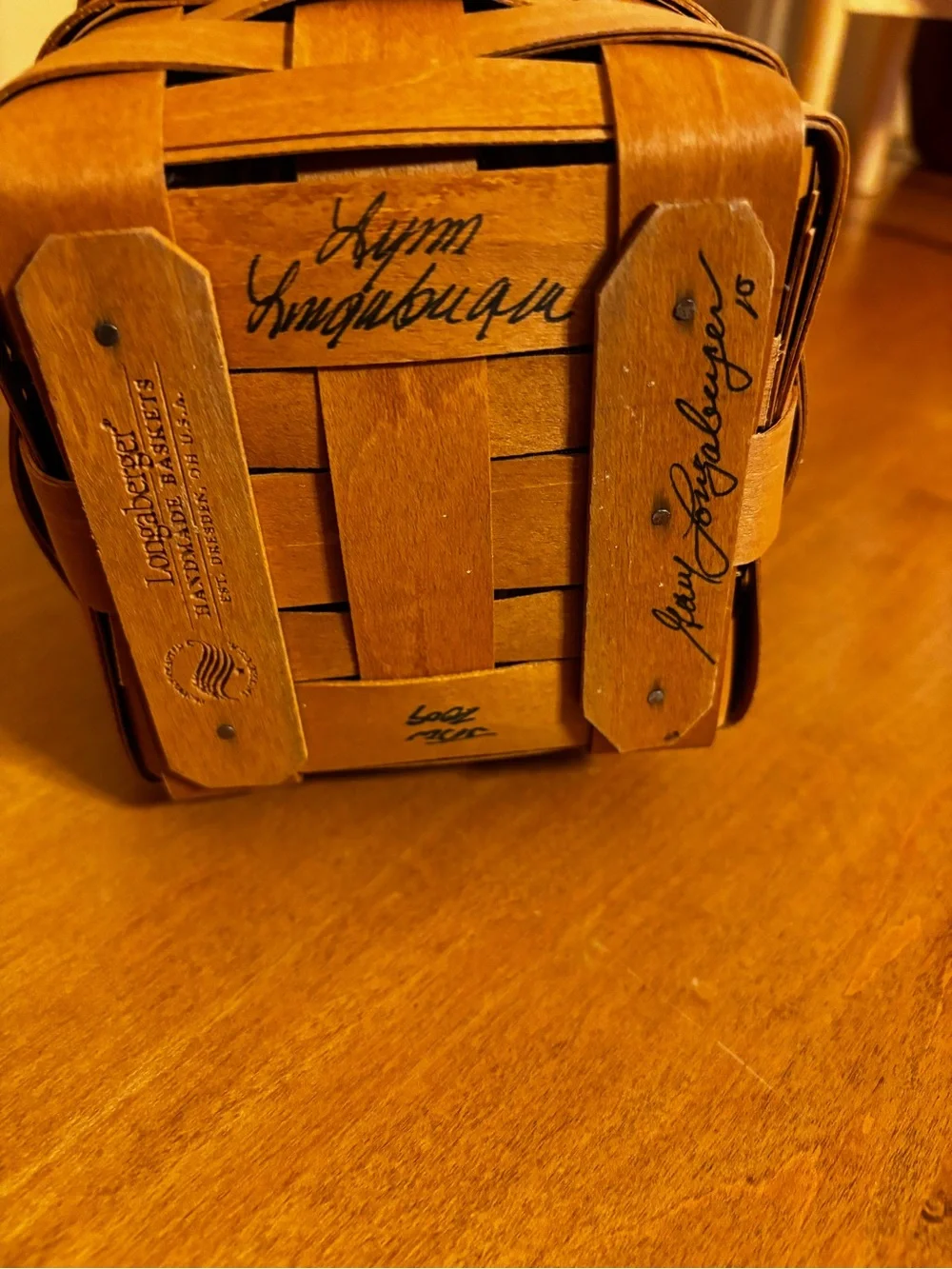 Signed 2009 Longaberger Yankee Candle Basket Festival Basket
